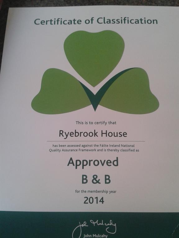 Ryebrook House Bed & Breakfast Killarney Eksteriør bilde
